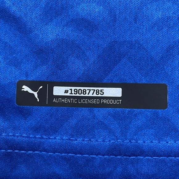 Puma Italy 2020-2001 Home Soccer Jersey Royal Blue - Picture 3 of 4